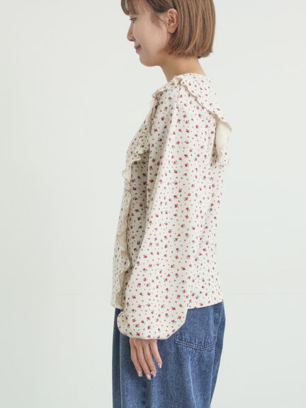 ワッフルローズ柄前後2WAYカットソー（オフホワイト/グレー/ピンク/ベージュ）｜Samansa Mos2（サマンサ モスモス）通販