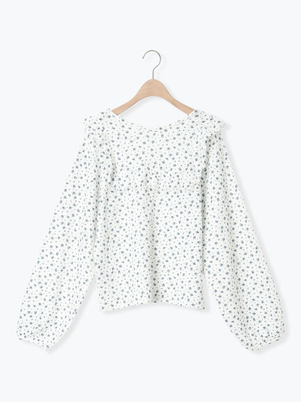 ワッフルローズ柄前後2WAYカットソー（オフホワイト/グレー/ピンク/ベージュ）｜Samansa Mos2（サマンサ モスモス）通販