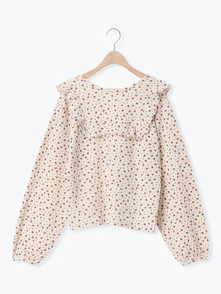 ワッフルローズ柄前後2WAYカットソー（オフホワイト/グレー/ピンク/ベージュ）｜Samansa Mos2（サマンサ モスモス）通販