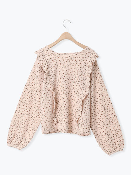 ワッフルローズ柄前後2WAYカットソー（オフホワイト/グレー/ピンク/ベージュ）｜Samansa Mos2（サマンサ モスモス）通販