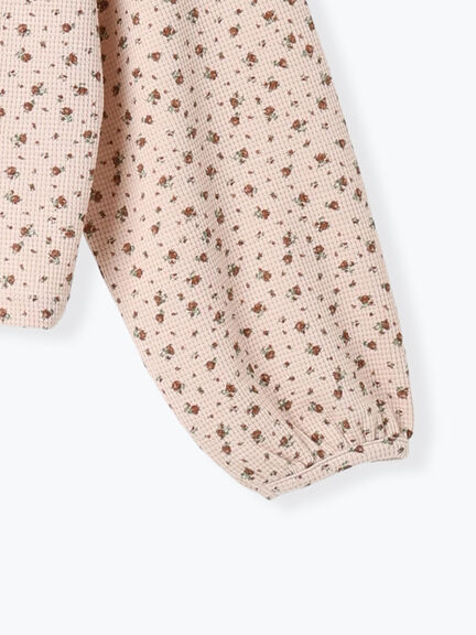 ワッフルローズ柄前後2WAYカットソー（オフホワイト/グレー/ピンク/ベージュ）｜Samansa Mos2（サマンサ モスモス）通販