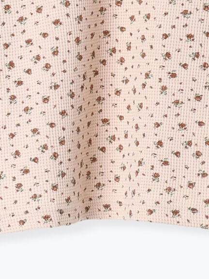 ワッフルローズ柄前後2WAYカットソー（オフホワイト/グレー/ピンク/ベージュ）｜Samansa Mos2（サマンサ モスモス）通販