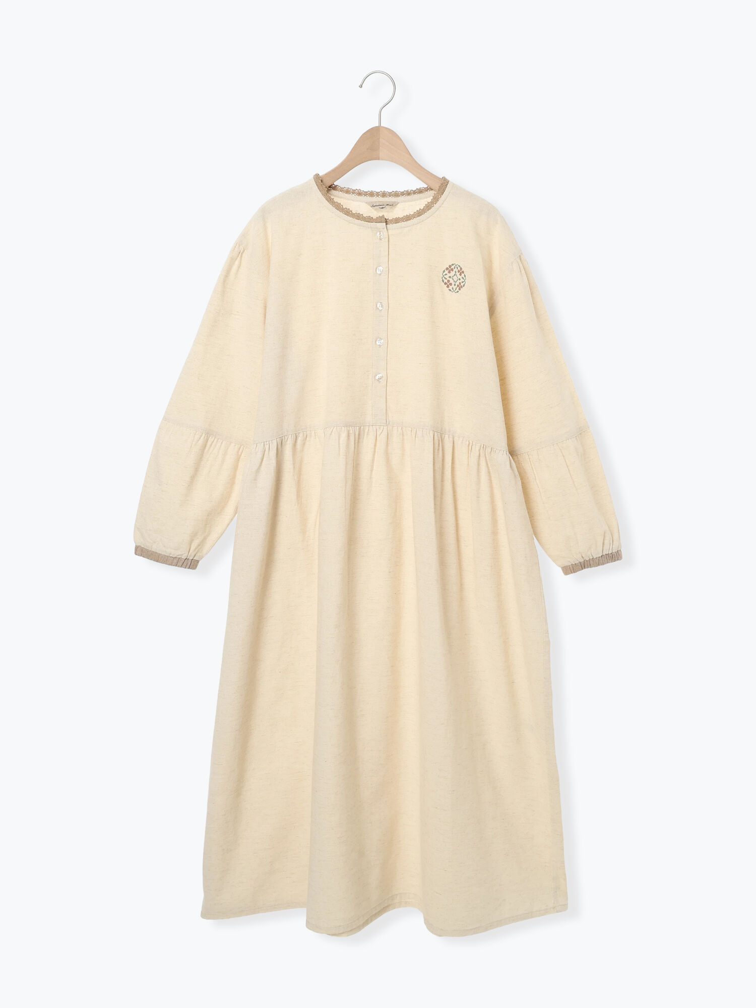 刺繍ルームワンピース（グレー/キナリ/雑貨/その他雑貨）| Samansa