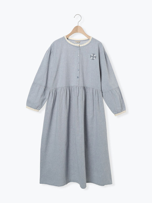 刺繍ルームワンピース（グレー）｜Samansa Mos2（サマンサ モスモス）通販