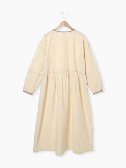 刺繍ルームワンピース（グレー/キナリ）｜Samansa Mos2（サマンサ モスモス）通販