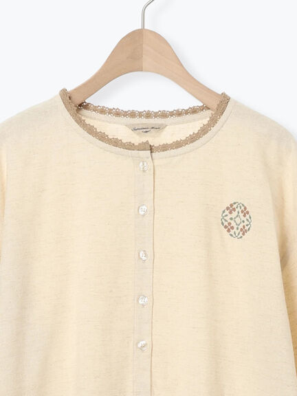 刺繍ルームワンピース（グレー/キナリ）｜Samansa Mos2（サマンサ モスモス）通販