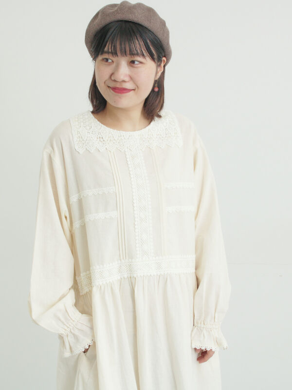 レースピンタックワンピース（キナリ）｜Samansa Mos2（サマンサ モスモス）通販