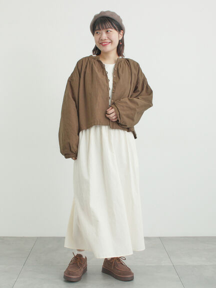 レースピンタックワンピース（チャコールグレー/ベージュ/キナリ）｜Samansa Mos2（サマンサ モスモス）通販