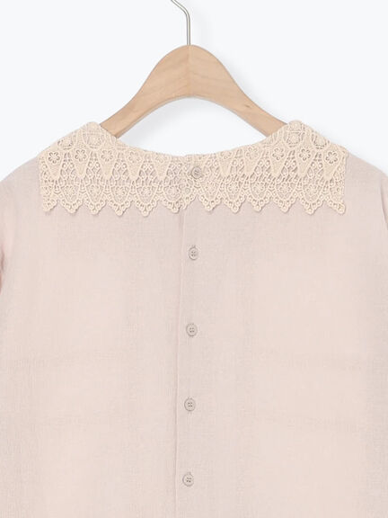 レースピンタックワンピース（チャコールグレー/ベージュ/キナリ）｜Samansa Mos2（サマンサ モスモス）通販