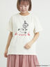 【MOOMIN×Samansa Mos2】ぽこぽこ刺繍Tシャツ（オフホワイト/チャコールグレー/ピンク）｜Samansa Mos2（サマンサ モスモス）通販