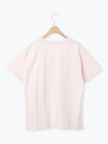 【MOOMIN×Samansa Mos2】ぽこぽこ刺繍Tシャツ（オフホワイト/チャコールグレー/ピンク）｜Samansa Mos2（サマンサ モスモス）通販