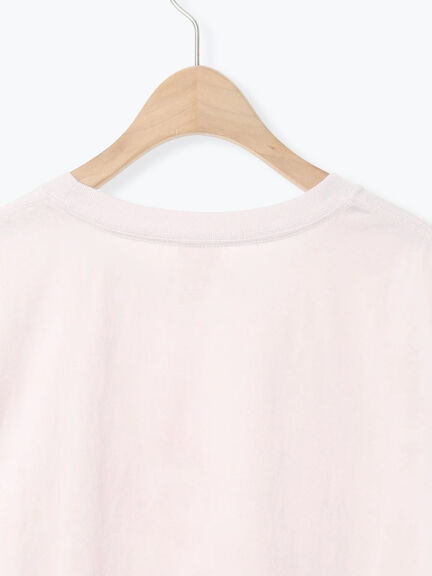 【MOOMIN×Samansa Mos2】ぽこぽこ刺繍Tシャツ（オフホワイト/チャコールグレー/ピンク）｜Samansa Mos2（サマンサ モスモス）通販