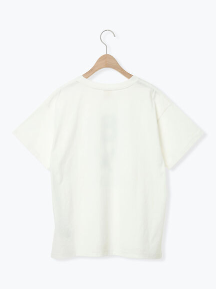 【MOOMIN×Samansa Mos2】ぽこぽこ刺繍Tシャツ（オフホワイト）｜Samansa Mos2（サマンサ モスモス）通販