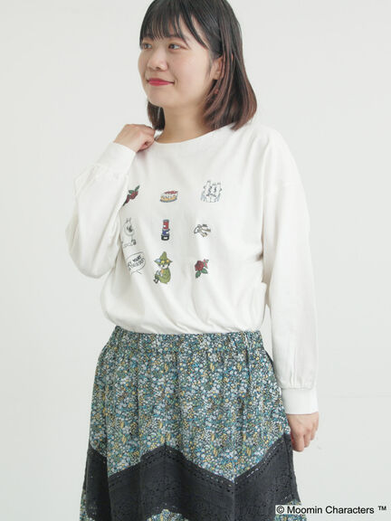 【MOOMIN×Samansa Mos2】ムーミンプリントロンT（オフホワイト）｜Samansa Mos2（サマンサ モスモス）通販