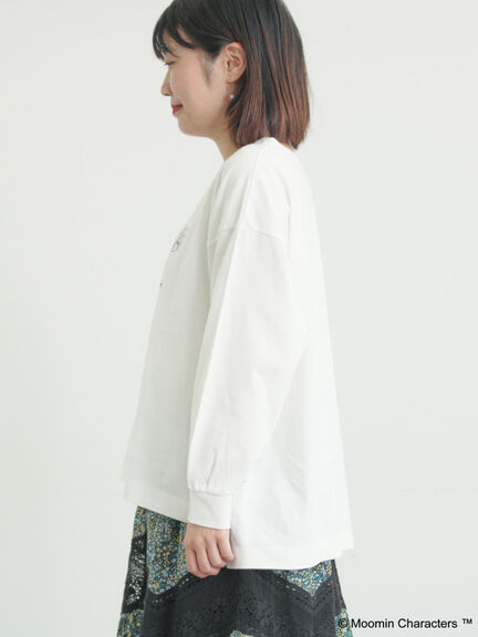 【MOOMIN×Samansa Mos2】ムーミンプリントロンT（オフホワイト）｜Samansa Mos2（サマンサ モスモス）通販