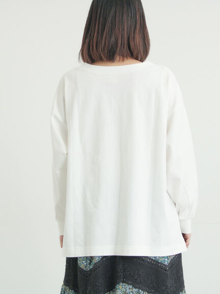 【MOOMIN×Samansa Mos2】ムーミンプリントロンT（オフホワイト）｜Samansa Mos2（サマンサ モスモス）通販