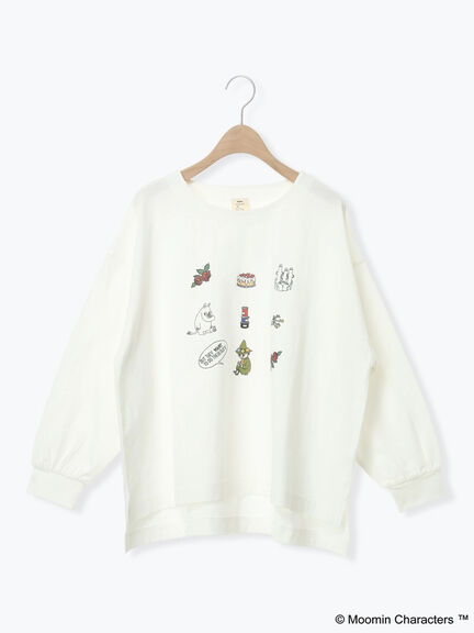 【MOOMIN×Samansa Mos2】ムーミンプリントロンT（オフホワイト）｜Samansa Mos2（サマンサ モスモス）通販