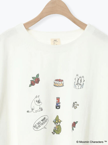 【MOOMIN×Samansa Mos2】ムーミンプリントロンT（オフホワイト）｜Samansa Mos2（サマンサ モスモス）通販