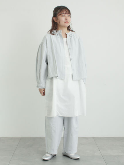 綿麻コクーンパンツ（オフホワイト/ブラック/サックスブルー）｜Samansa Mos2（サマンサ モスモス）通販