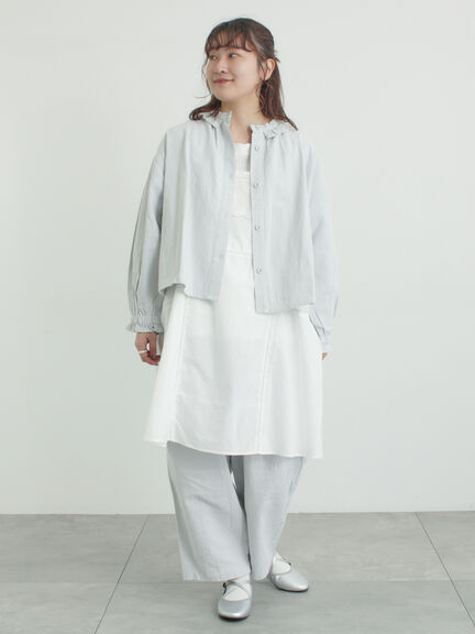 綿麻コクーンパンツ（オフホワイト/ブラック/サックスブルー）｜Samansa Mos2（サマンサ モスモス）通販