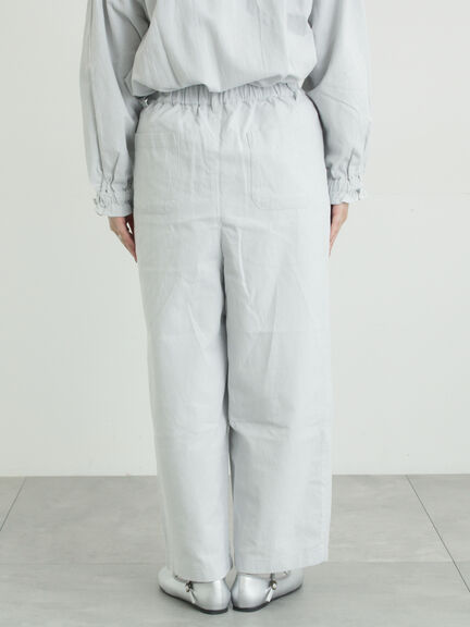 綿麻コクーンパンツ（オフホワイト/ブラック/サックスブルー）｜Samansa Mos2（サマンサ モスモス）通販