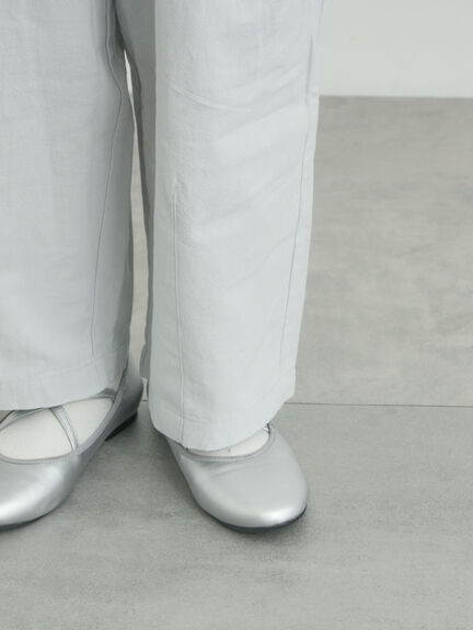 綿麻コクーンパンツ（オフホワイト/ブラック/サックスブルー）｜Samansa Mos2（サマンサ モスモス）通販