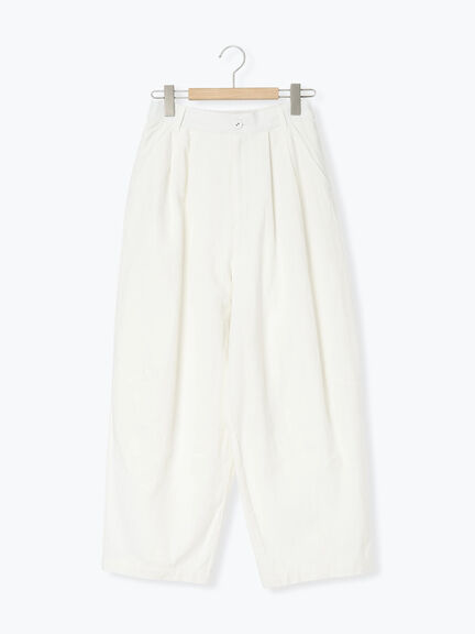 綿麻コクーンパンツ（オフホワイト/ブラック/サックスブルー）｜Samansa Mos2（サマンサ モスモス）通販