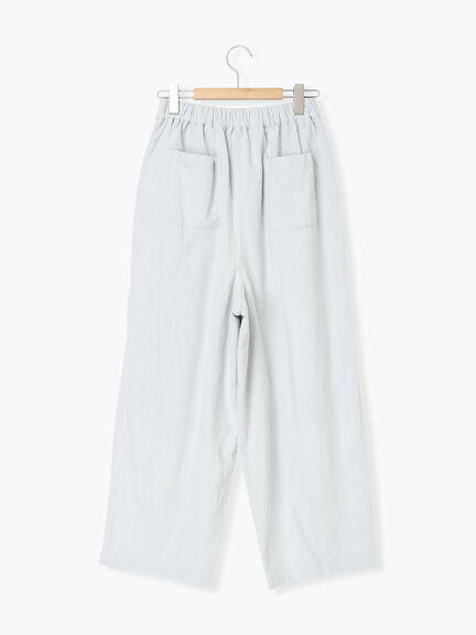 綿麻コクーンパンツ（オフホワイト/ブラック/サックスブルー）｜Samansa Mos2（サマンサ モスモス）通販