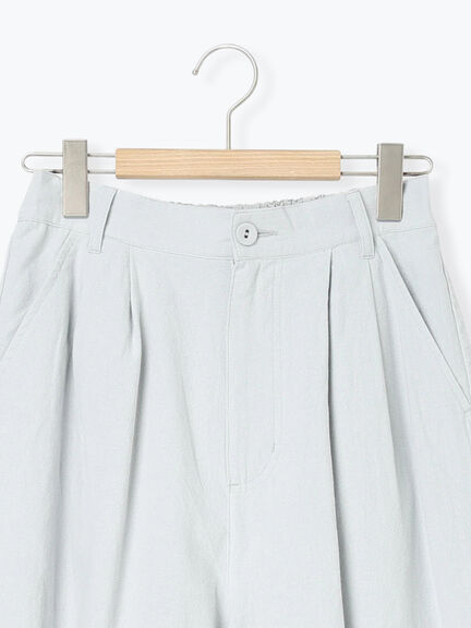 綿麻コクーンパンツ（オフホワイト/ブラック/サックスブルー）｜Samansa Mos2（サマンサ モスモス）通販