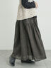 シアータックギャザースカート（チャコールグレー）｜Samansa Mos2（サマンサ モスモス）通販