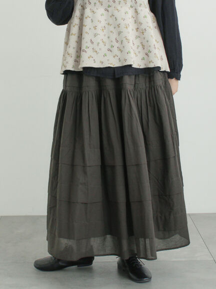 シアータックギャザースカート（オフホワイト/チャコールグレー/レッド/ベージュ）｜Samansa Mos2（サマンサ モスモス）通販