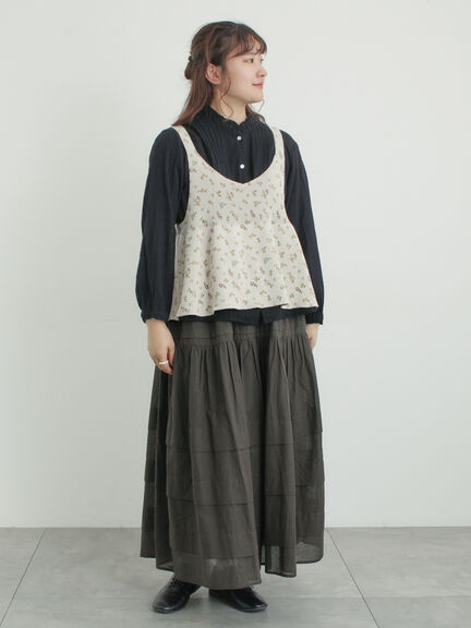 シアータックギャザースカート（オフホワイト/チャコールグレー/レッド/ベージュ）｜Samansa Mos2（サマンサ モスモス）通販