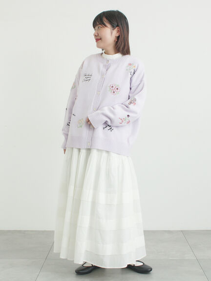 シアータックギャザースカート（オフホワイト/チャコールグレー/レッド/ベージュ）｜Samansa Mos2（サマンサ モスモス）通販