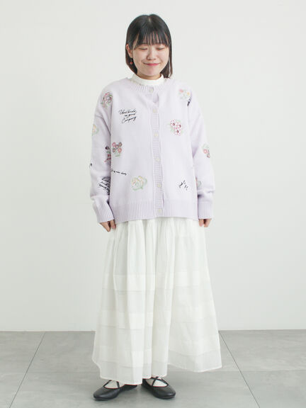 シアータックギャザースカート（オフホワイト/チャコールグレー/レッド/ベージュ）｜Samansa Mos2（サマンサ モスモス）通販