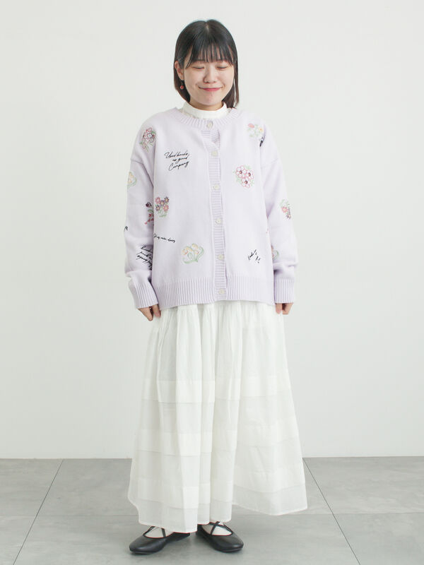 セール】 シアータックギャザースカート（オフホワイト