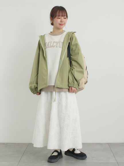 花柄テープ刺繍フレアスカート（オフホワイト/ブラック）｜Samansa Mos2（サマンサ モスモス）通販