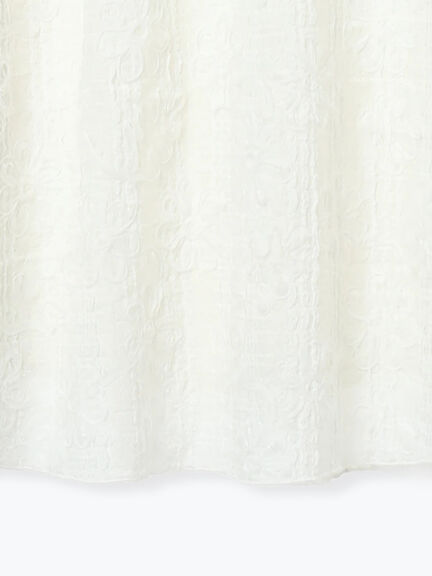 花柄テープ刺繍フレアスカート（オフホワイト/ブラック）｜Samansa Mos2（サマンサ モスモス）通販