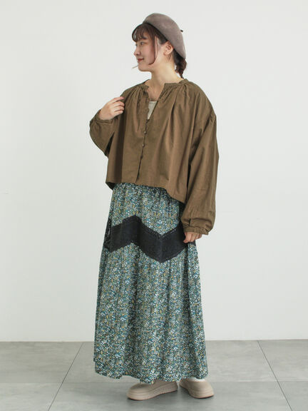 柄アソートティアードレーススカート（オフホワイト/ブラック/ミント）｜Samansa Mos2（サマンサ モスモス）通販