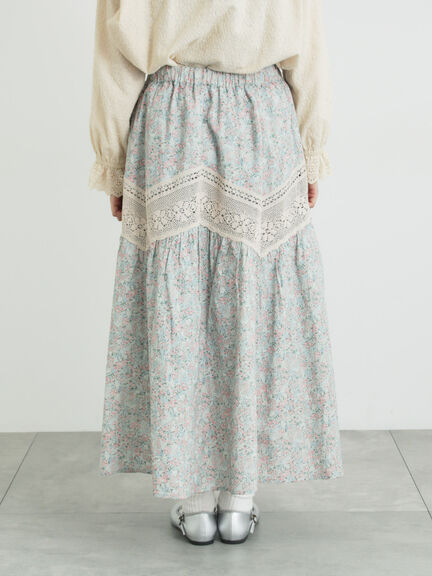 柄アソートティアードレーススカート（オフホワイト/ブラック/ミント）｜Samansa Mos2（サマンサ モスモス）通販