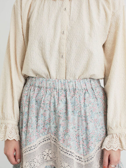 柄アソートティアードレーススカート（オフホワイト/ブラック/ミント）｜Samansa Mos2（サマンサ モスモス）通販