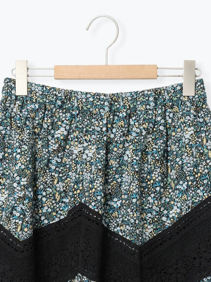 柄アソートティアードレーススカート（オフホワイト/ブラック/ミント）｜Samansa Mos2（サマンサ モスモス）通販