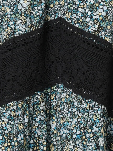 柄アソートティアードレーススカート（オフホワイト/ブラック/ミント）｜Samansa Mos2（サマンサ モスモス）通販