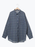 ポコポコチェックオーバーシャツ（ブルー）｜Samansa Mos2（サマンサ モスモス）通販