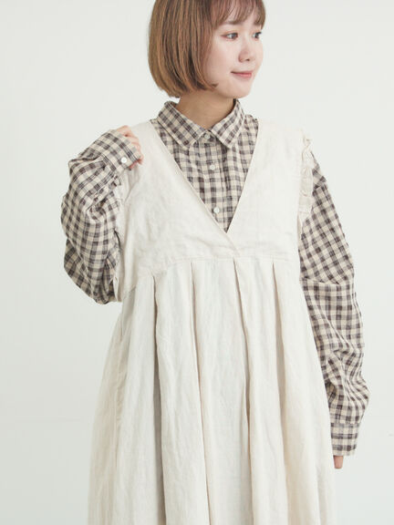 ポコポコチェックオーバーシャツ（ピンク/ベージュ/ブルー）｜Samansa Mos2（サマンサ モスモス）通販