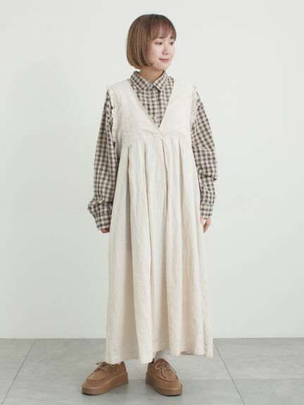 ポコポコチェックオーバーシャツ（ピンク/ベージュ/ブルー）｜Samansa Mos2（サマンサ モスモス）通販