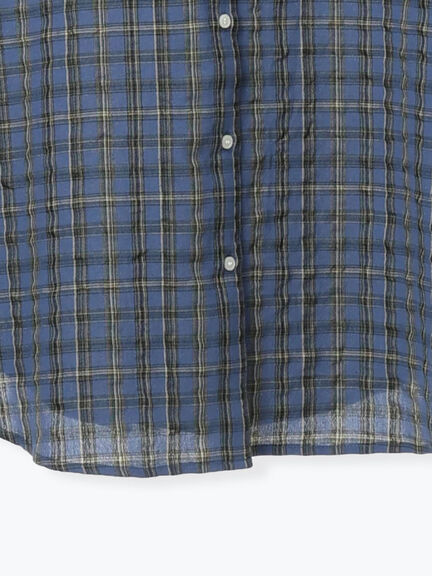 ポコポコチェックオーバーシャツ（ピンク/ベージュ/ブルー）｜Samansa Mos2（サマンサ モスモス）通販