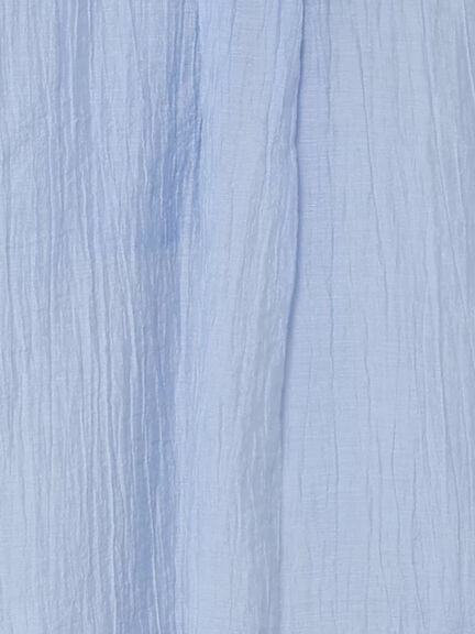 シアー裾ドロストフードシャツ（オフホワイト/ブラック/サックスブルー）｜Samansa Mos2（サマンサ モスモス）通販