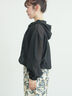 シアー裾ドロストフードシャツ（オフホワイト/ブラック/サックスブルー）｜Samansa Mos2（サマンサ モスモス）通販