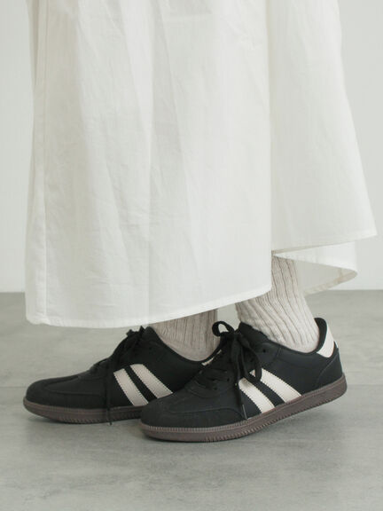 ラインスニーカー（ブラック/ベージュ）｜Samansa Mos2（サマンサ モスモス）通販