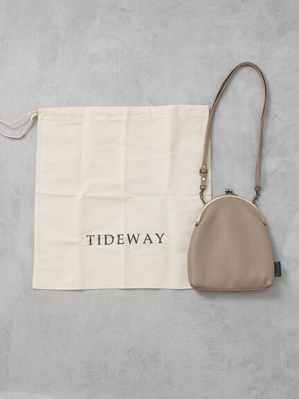 【WEB限定】TIDEWAY SHEETS がま口 SHOULDER（ブラック/グレージュ）｜Samansa Mos2（サマンサ モスモス）通販